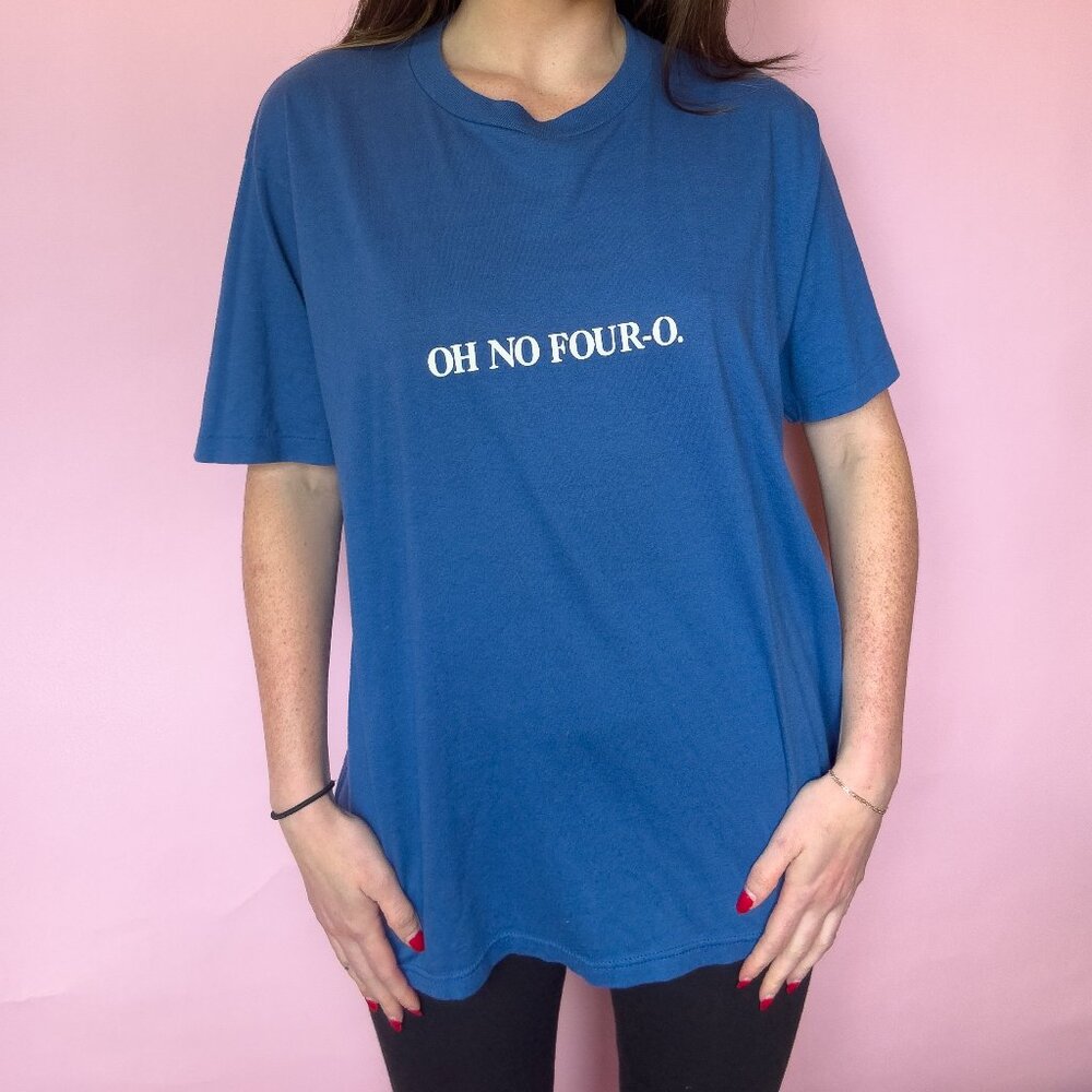 1980S JERZEES OH NO 40 T-SHIRT